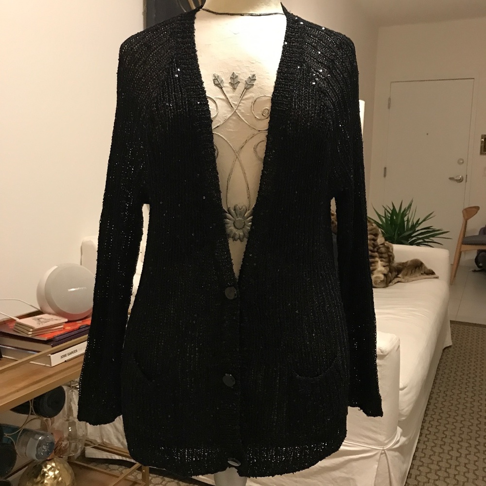 BCBG MaxAzria | Cardigan | Black | Medium
